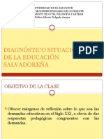 Diagnostico Situacional de La Educacion Salvadoreña