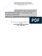 Chalhuanca 29-p, Inventario de Recursos Minerales