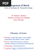 Management of Shock: Role of Inotropic & Vasoactive Drugs