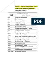 Fiche Technique Master AGQ QSHE