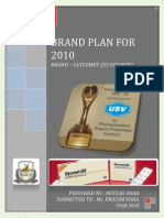 Brand Plan For 2010 - Glycomet (Us Vitamin) - Mitesh Shah