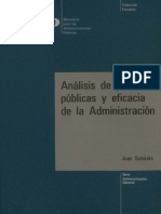 Subirats - Analisis de Politicas Publicas y Eficacia de La Administracion