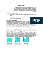 2 - Hemodialysis: 2.1 Theory of Operation