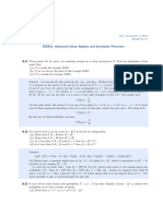 ESM3a: Advanced Linear Algebra and Stochastic Processes