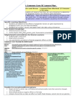 NGSS & Common Core 5E Lesson Plan