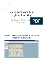 SAP SD LE RF Screen Exits Made Easy