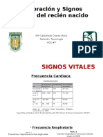 Exploración y Signos Vitales Del Recién Nacido