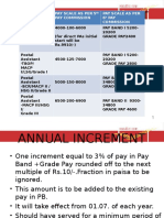 Comparative Statement: Name of The Post Pay Scale As Per 5 Pay Commission Pay Scale As Per 6 PAY Commission