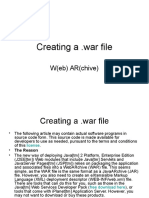 Creating A .War File: W (Eb) AR (Chive)