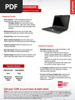 Lenovo N22 Chromebook Datasheet