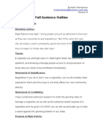 Persuasive Speech Formal Outline