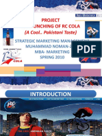 Relaunching RC Cola in Pakistan