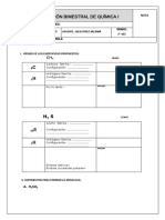 Evaluación Bimestral de Química I...