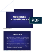 Nociones Lingüísticas