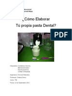 Como Hacer Una Pasta de Dientes