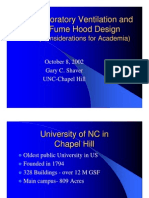 Laboratory Ventilation and Fume Hood Design