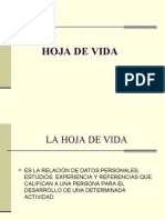 Hoja de Vida