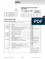 Mark Schemes: Quick Quiz Matching End of Unit Test Marks To NC Levels