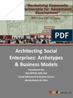 Architecting Social Enterprises: Archetypes & Business Models