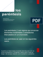 Uso de Los Paréntesis