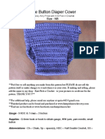 Side Button Diaper Crochet