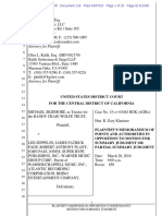 Skidmore v. Led Zeppelin - Plaintiff Summary Judgment Points and Authorities PDF