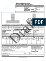 Welding Procedure Specification Sample