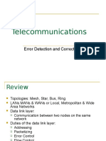 2BA5 Telecommunications: Error Detection and Correction