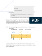 Drug and Membranes Extension Notes