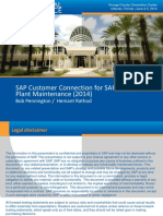 1401 SAP Customer Connection For SAP EAM Plant Maintenance 2014