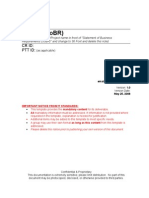 Statement of Business Requirements SoBR Template