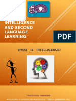 Intelligence and Second Language Learning