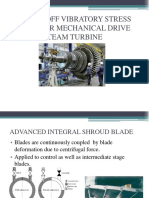 Analysis of Vibratory Stress of Integral Shroud Blade