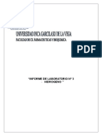 Informe de Laboratorio de Inorgánica Obtanción de Hidrogeno