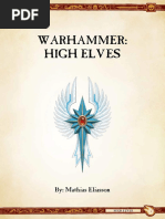 Ravening Hordes - High Elves 9th Ed