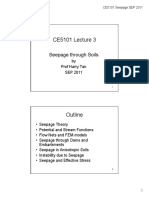 CE5101 Lecture 3 - Seepage Theory and Flow Nets (SEP 2011)