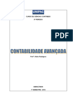 Apostila de Contabilidade Avançada - Prof. Núbia Rodrigues