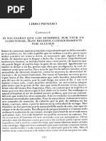 Capitulo I. Es Necesario Que Los Hombres Por Vivir en Comunidad Sean Regidos Cuidadosamente Por Alguien Santo Tomas