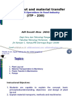 Plant Lay-Out and Material Transfer (ITP - 230) : Topic 2