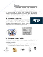 Guía Comunicación Verbal, No Verbal y Paraverbal - I Medio