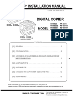 Sharp AR5516 5520 Installation Manual