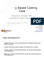 Case Classic Pen Company Activity Based Costing