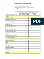 Sample PM Checklist