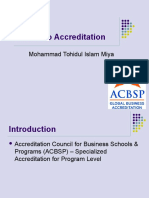 ACBSP - Access To Accreditation