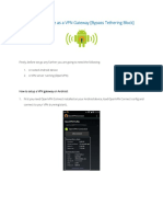 Android Phone As A VPN Gateway (Bypass Tethering Block)