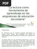 Taller La Lectura Como Herramienta en Sec Und Aria