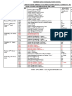 2016 WAEC / WASSCE Time Table - May June