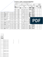 School Form 1 (SF 1) School Register