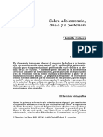 Sobre Adolescencia, Duelo y A Posteriori