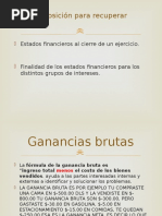 Ganancias Brutas